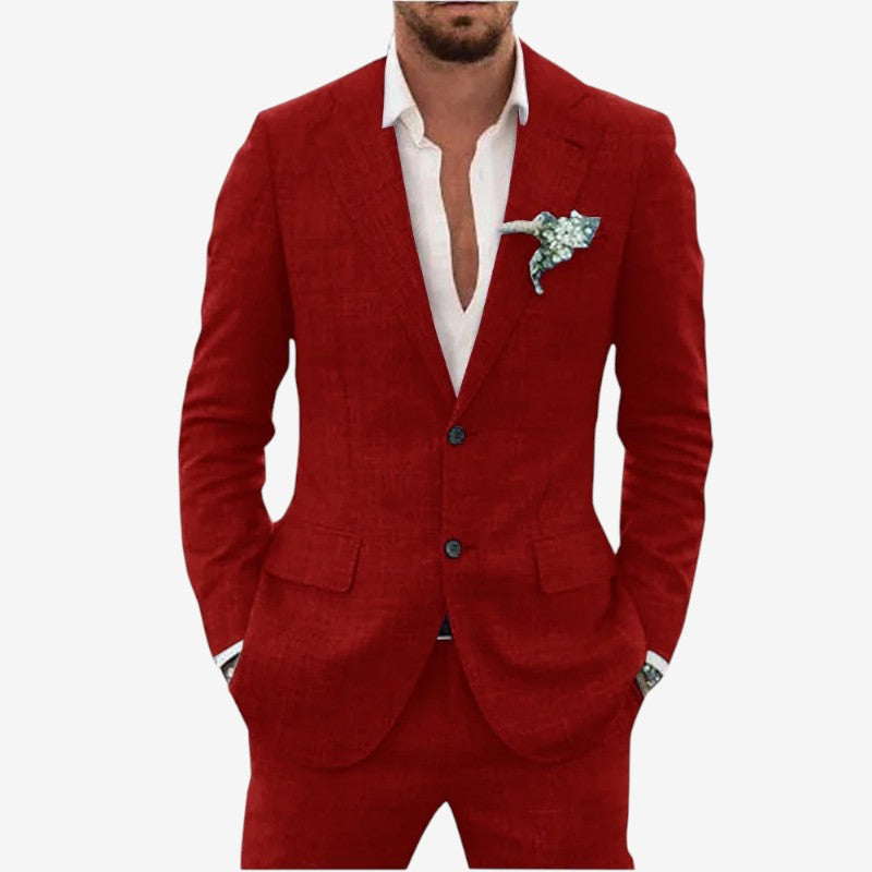 Costum două piese pentru bărbați, sacou și pantaloni