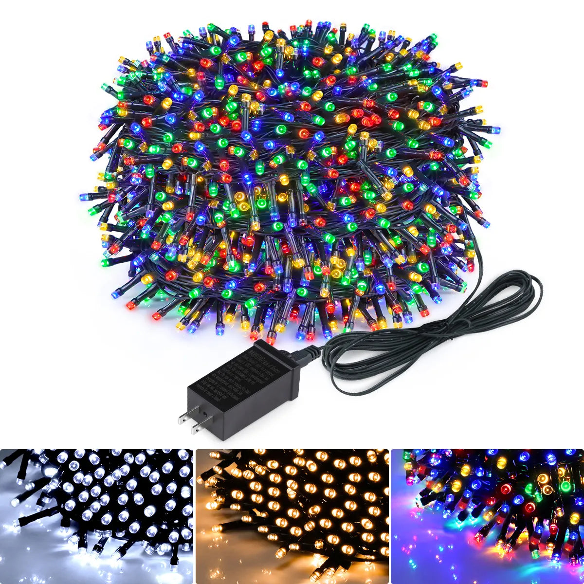 FestiveGlow - Guirlandes LED étanches pour éclairage extérieur