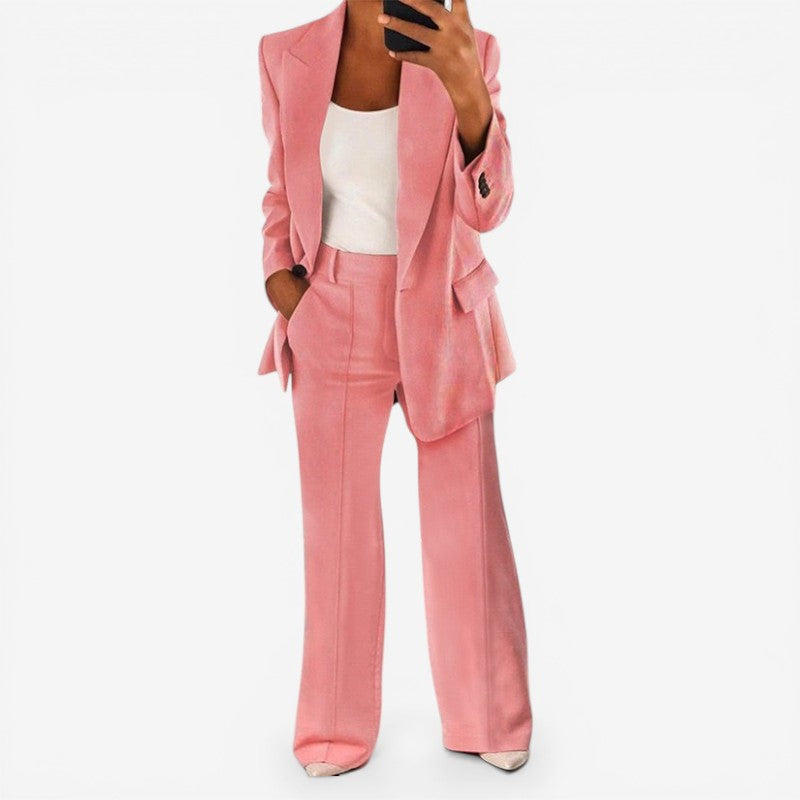 Completo Donna con Blazer Monopetto e Pantaloni Coordinati
