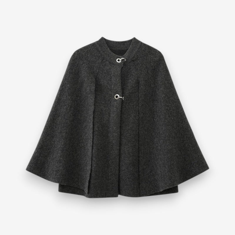 Taliah – Veste coupe ample avec col rond et boutons décoratifs
