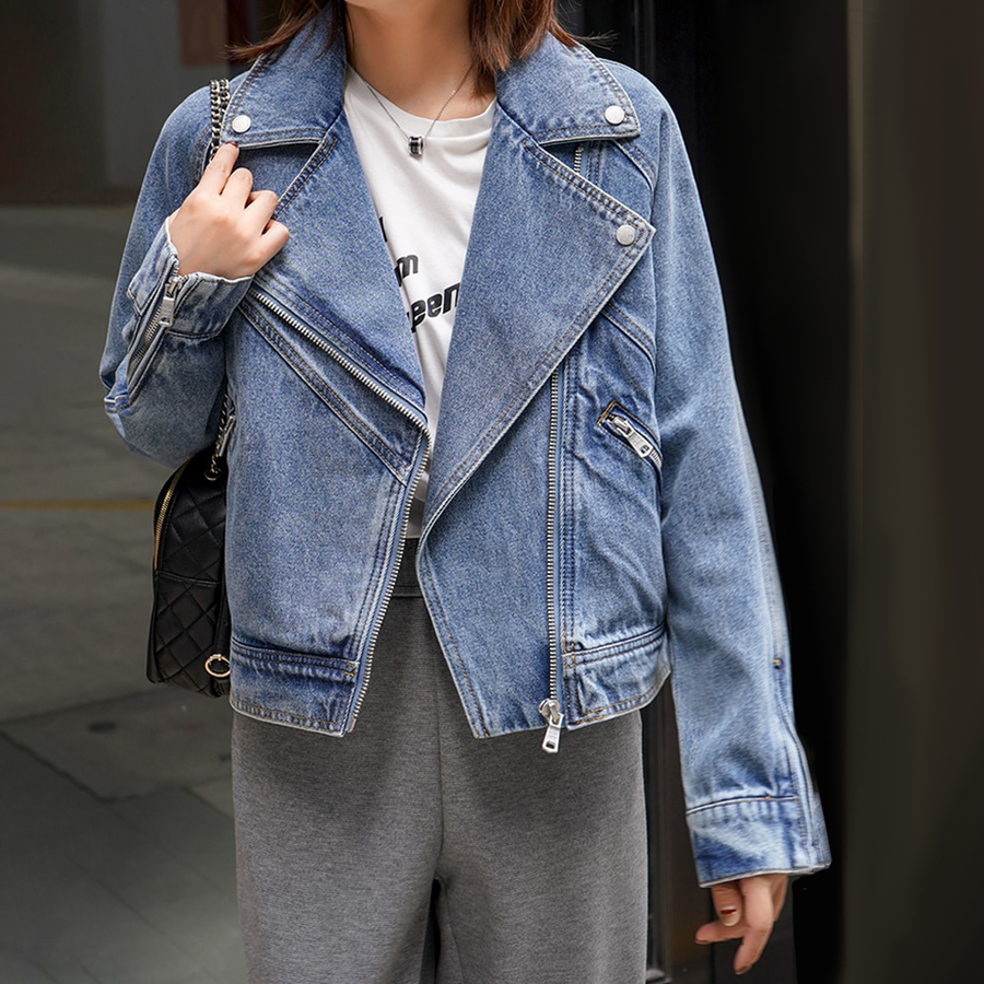 Leah - Veste en denim vintage élégante avec coupe flatteuse et détails authentiques