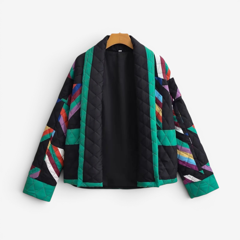 Veste à manches longues pour femme avec motif