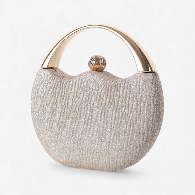 Lily – Shiny handle clutch bag with chic design