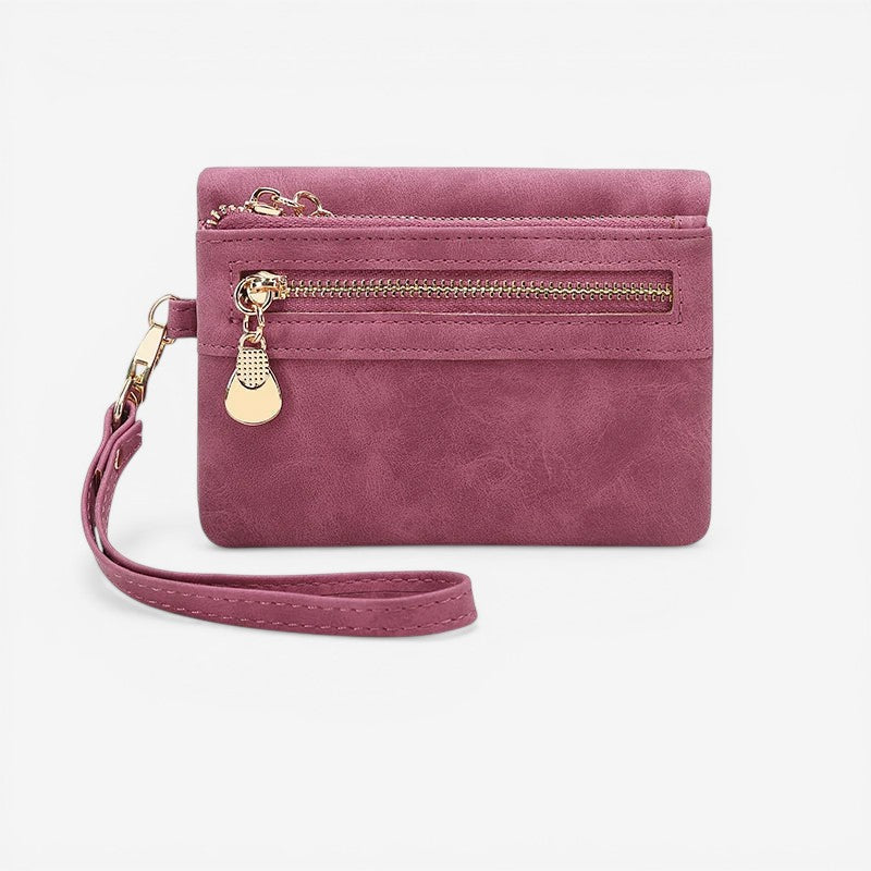 Women Zip-Around Wallet with Coin Purse & Multiple Compartments