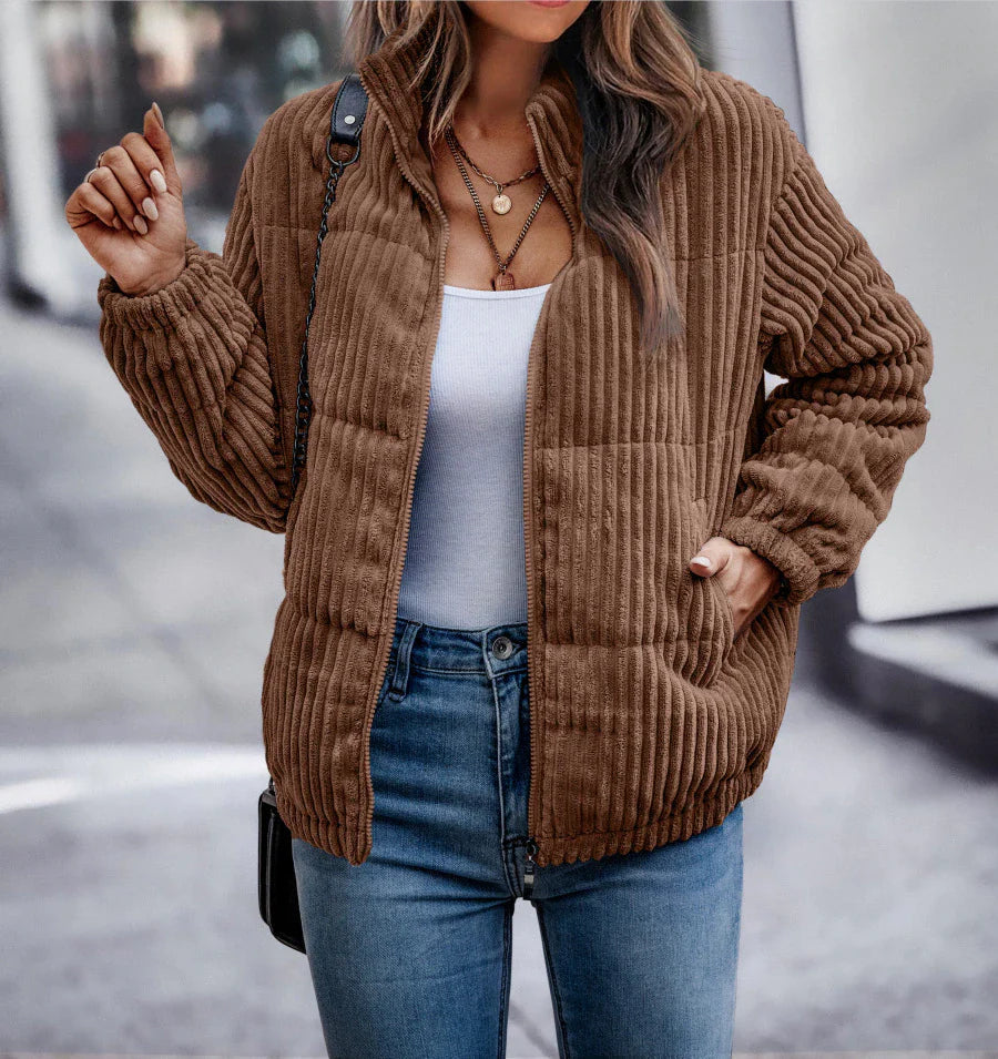 Clara - Manteau confortable zippé avec poches spacieuses