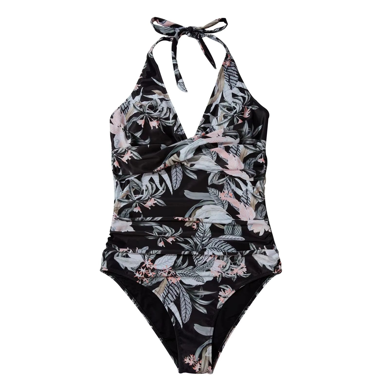 Ela – Chic one-piece swimsuit with halter neck and flattering fit