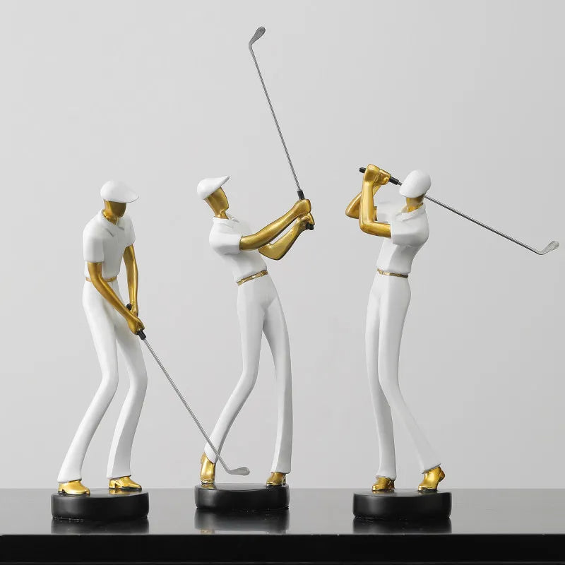 GolfCraft - Scultura d'azione per golfisti per casa e ufficio