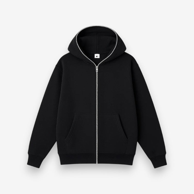 Alfie – Long Sleeve Hoodie With Zipper And Pockets