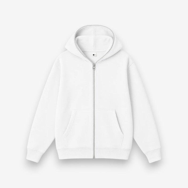 Alfie – Long Sleeve Hoodie With Zipper And Pockets