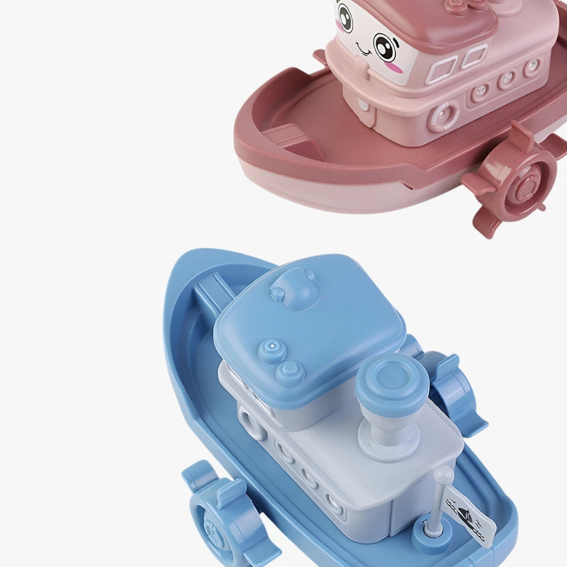 WasserSpass – Bateau jouet de bain à remonter avec bords arrondis et forme compacte