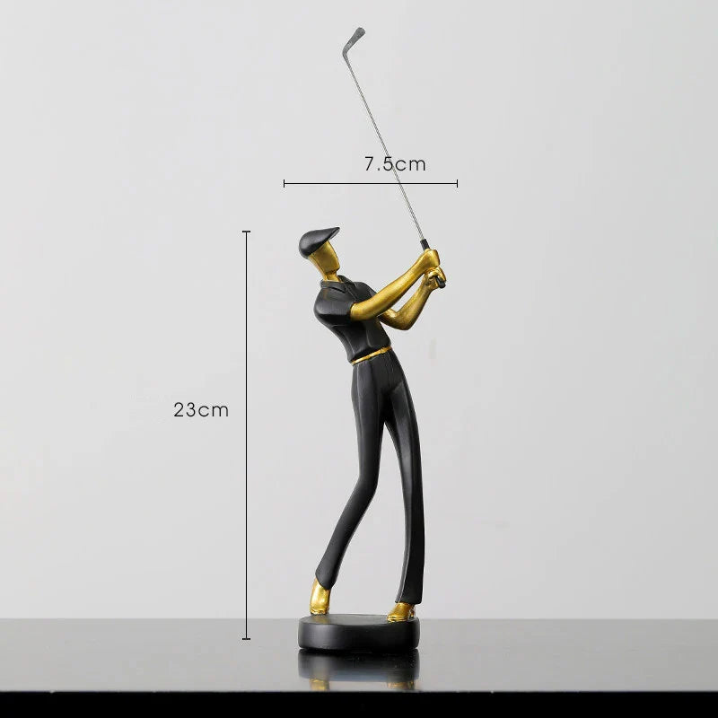 GolfCraft - Scultura d'azione per golfisti per casa e ufficio