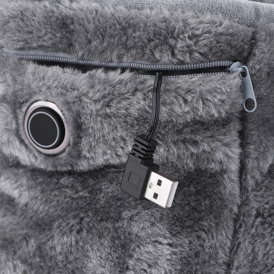 Clara - Wygodne kapcie z podgrzewaniem USB i osłoną na kostkę