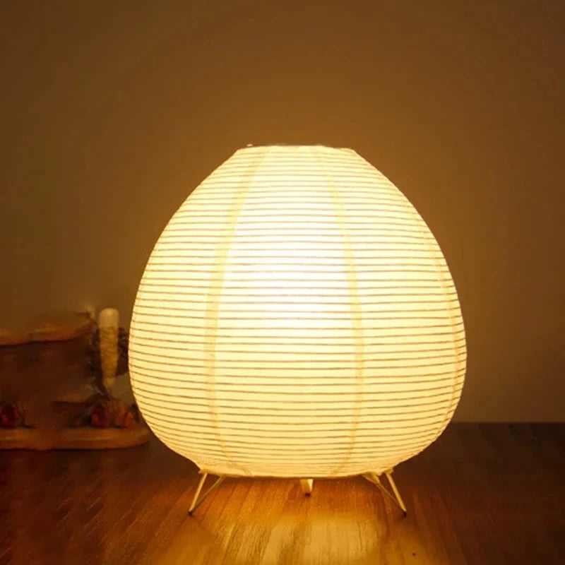 RiceGlow - Lantern Table Lamp with Rice Paper Shade