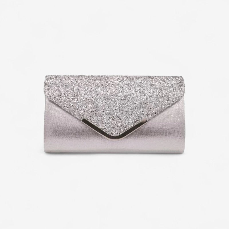 Brenda – Borsa a mano con chiusura a busta e design rettangolare