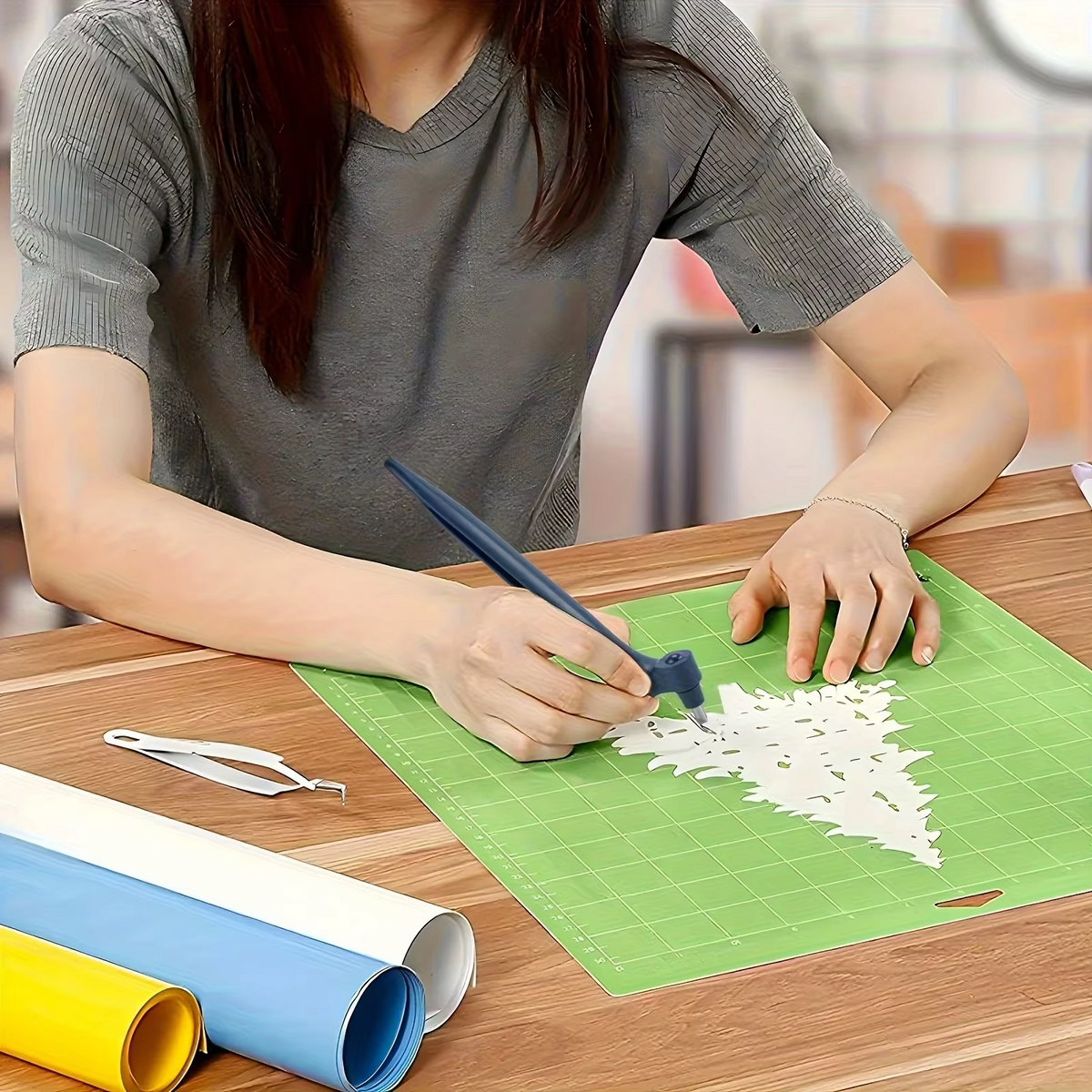 Herramienta de corte de precisión para manualidades - con hoja de acero inoxidable y mango ergonómico