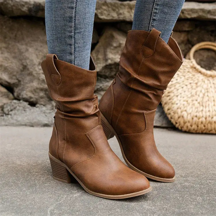 Dakota – Bottines ajustées avec coutures classiques
