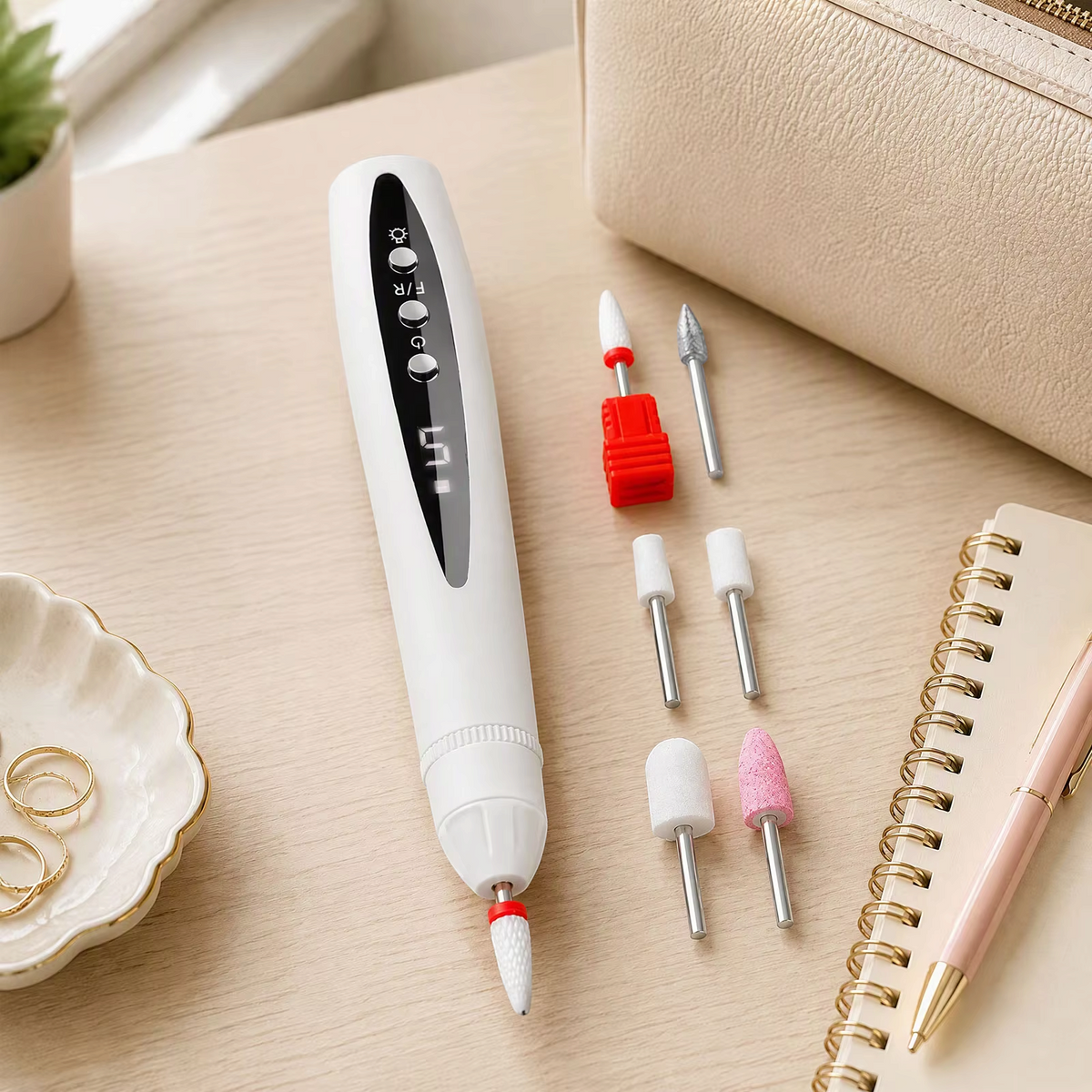 NailVanta – Torno de uñas y lámpara UV para gel 2 en 1, para dar forma a las uñas y curar el gel