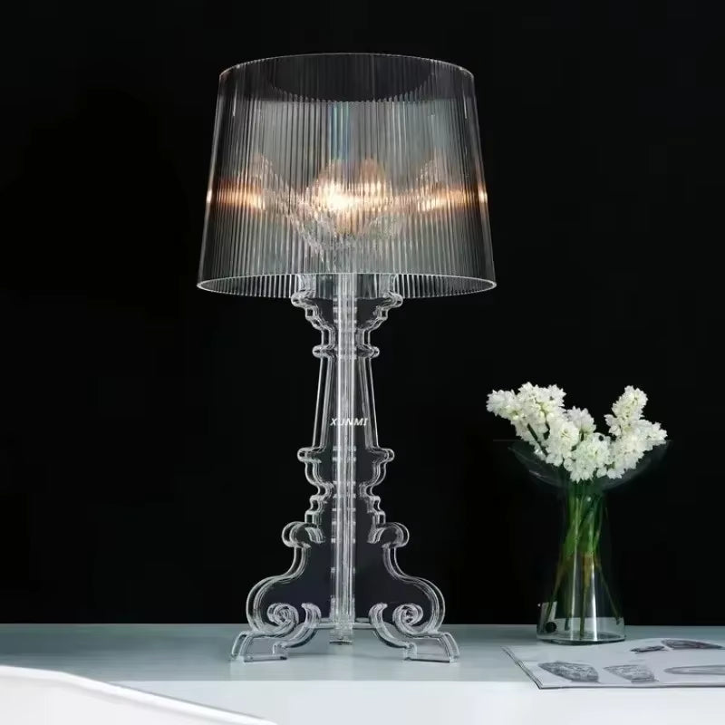 Glowlyn - Lampe de table d’inspiration baroque avec détails décoratifs