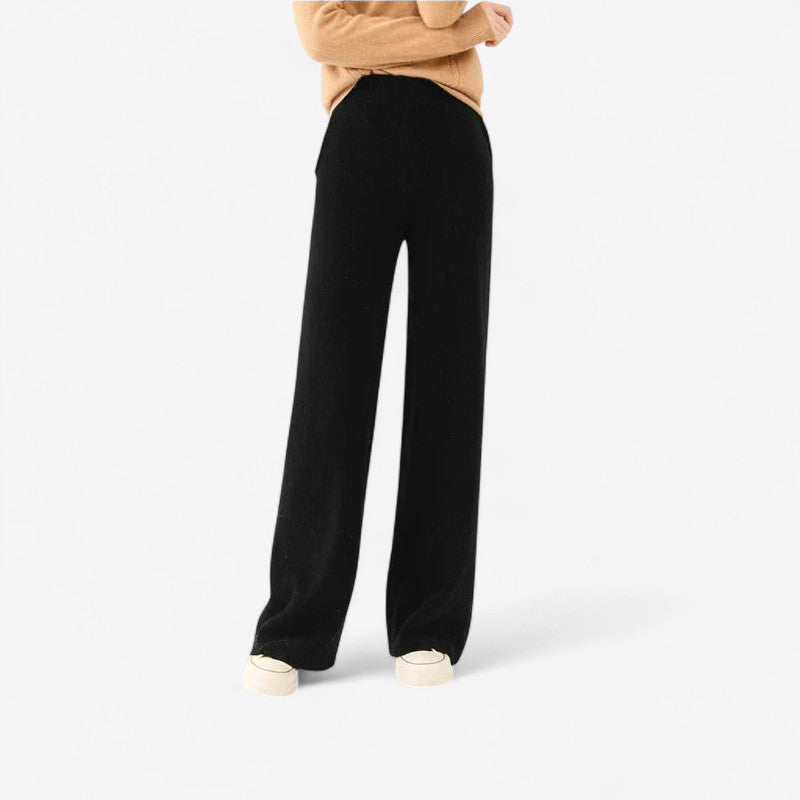 Maria - Pantalon à jambes larges avec taille élastique