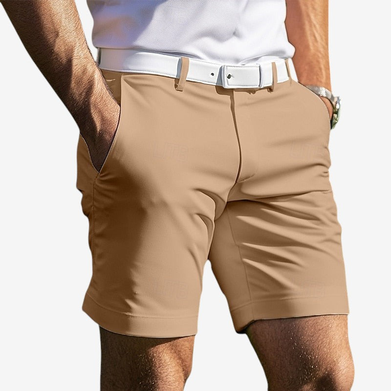 Pantaloncini casual da uomo con chiusura a cerniera