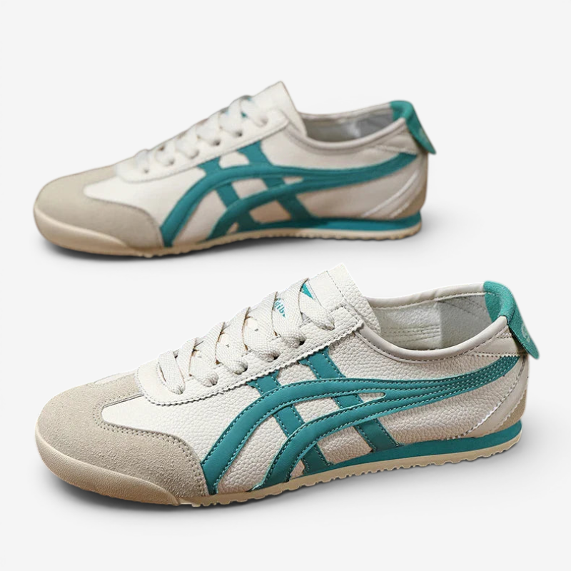 Sneakers da uomo con punta tonda e allacciatura