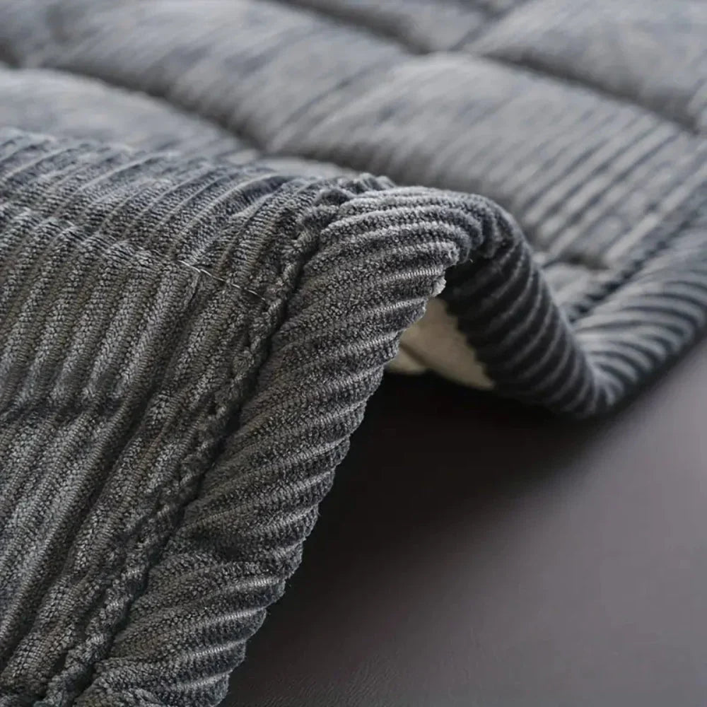 Soflora - Capa acolchoada para sofá em microfibra com superfície texturada