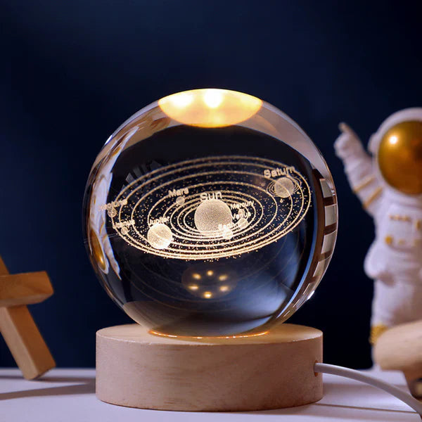 MoonAstro - Kryształowa kula LED z regulowanym światłem