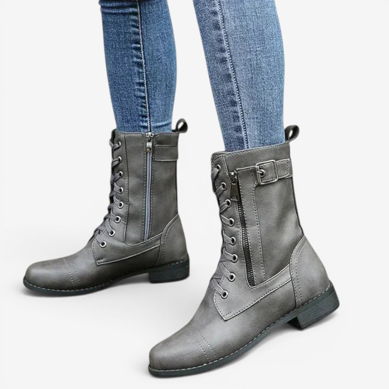 Botins de atacadores para mulher