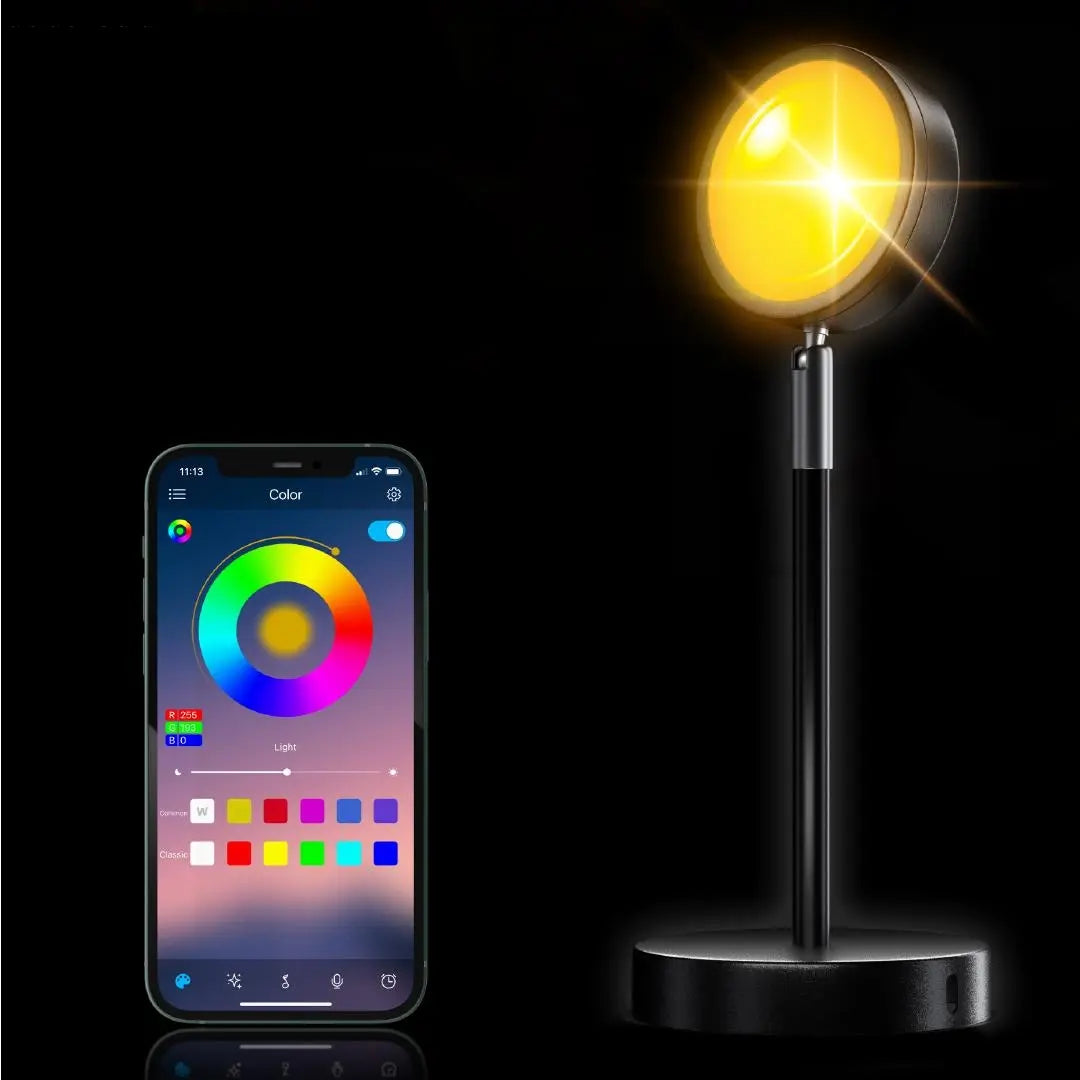 SunsetGlow - LED projektorová lampa pro atmosférické osvětlení
