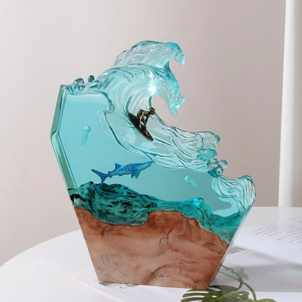 MarineGlow - Lampada decorativa notturna con effetti marini e illuminazione regolabile