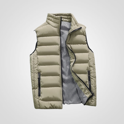 William - Gilet déperlant avec fermeture éclair frontale