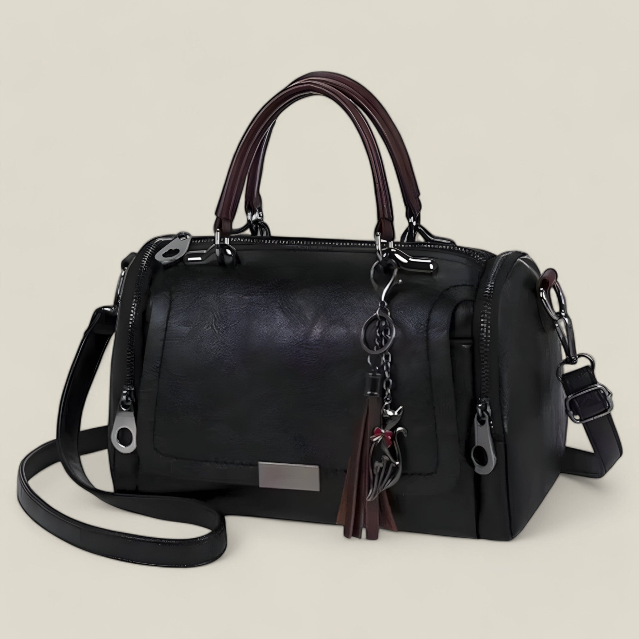 Celeste - Šik crossbody taška s trendy strapcom a nastaviteľným remienkom