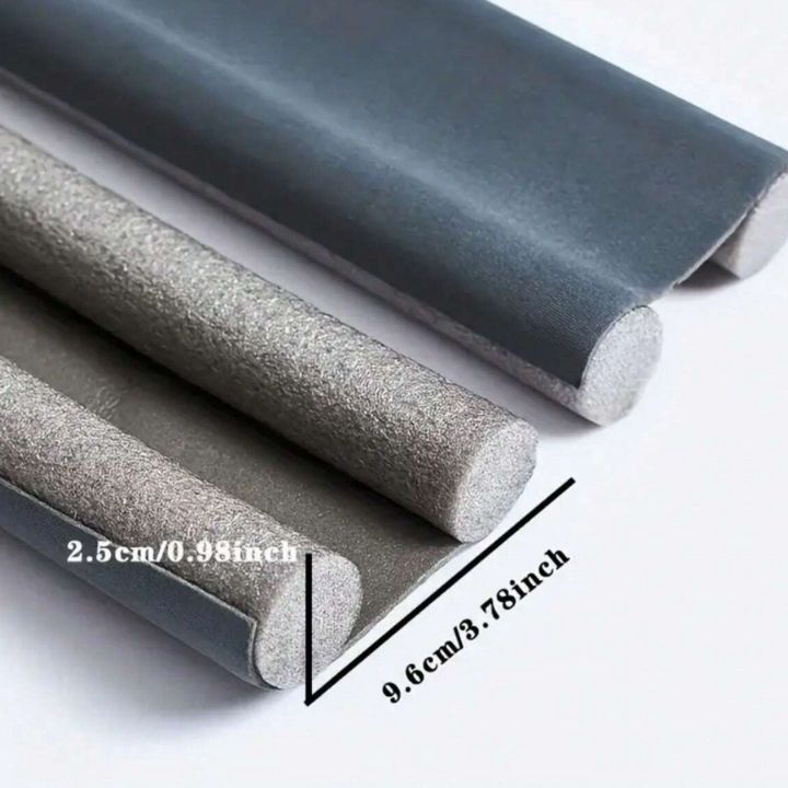 Burlete para puerta - Protector contra corrientes de aire con espuma y cubierta de tela