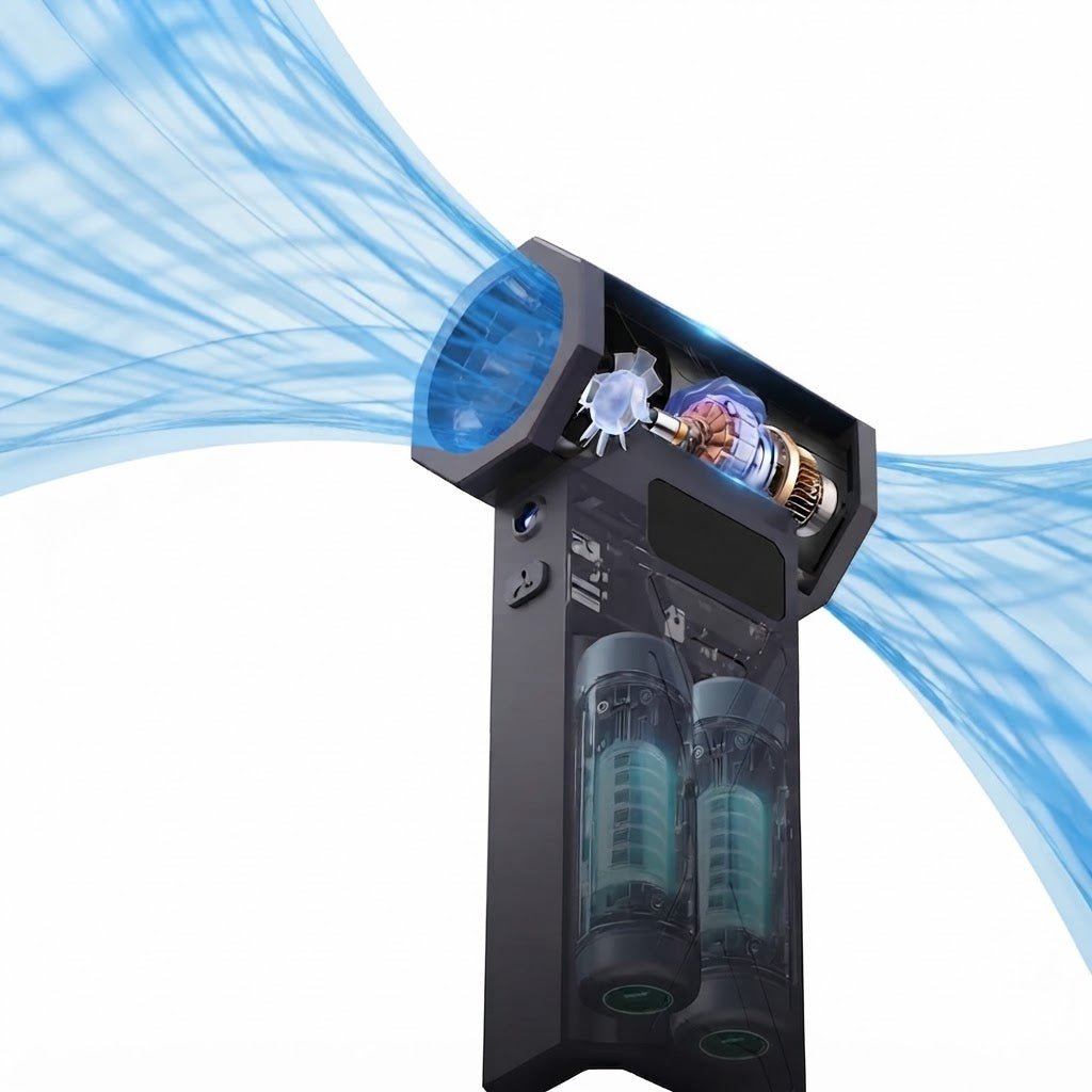 AirPulse - Cordless Air Blower With 4 Adjustable Speeds And LED Light