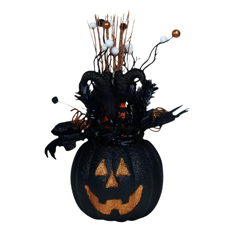 SpookSquash – Decorațiune de dovleac de Halloween cu design festiv pentru interior și exterior