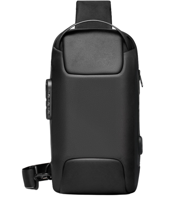 TravelEase - Sac bandoulière sécurisé avec chargeur USB et poches cachées