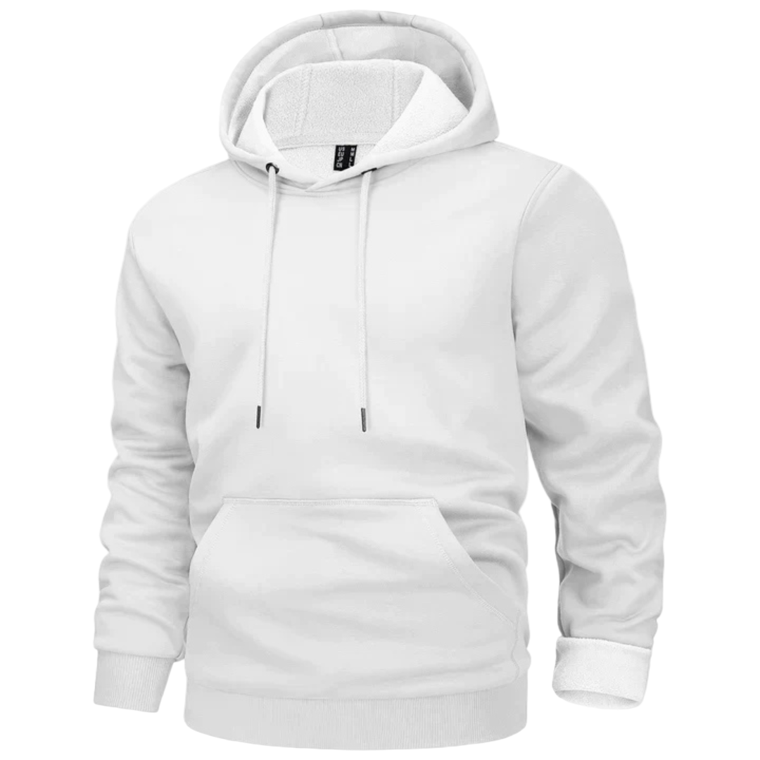 FleeceHood – Felpa con cappuccio regolabile con coulisse e tasca frontale