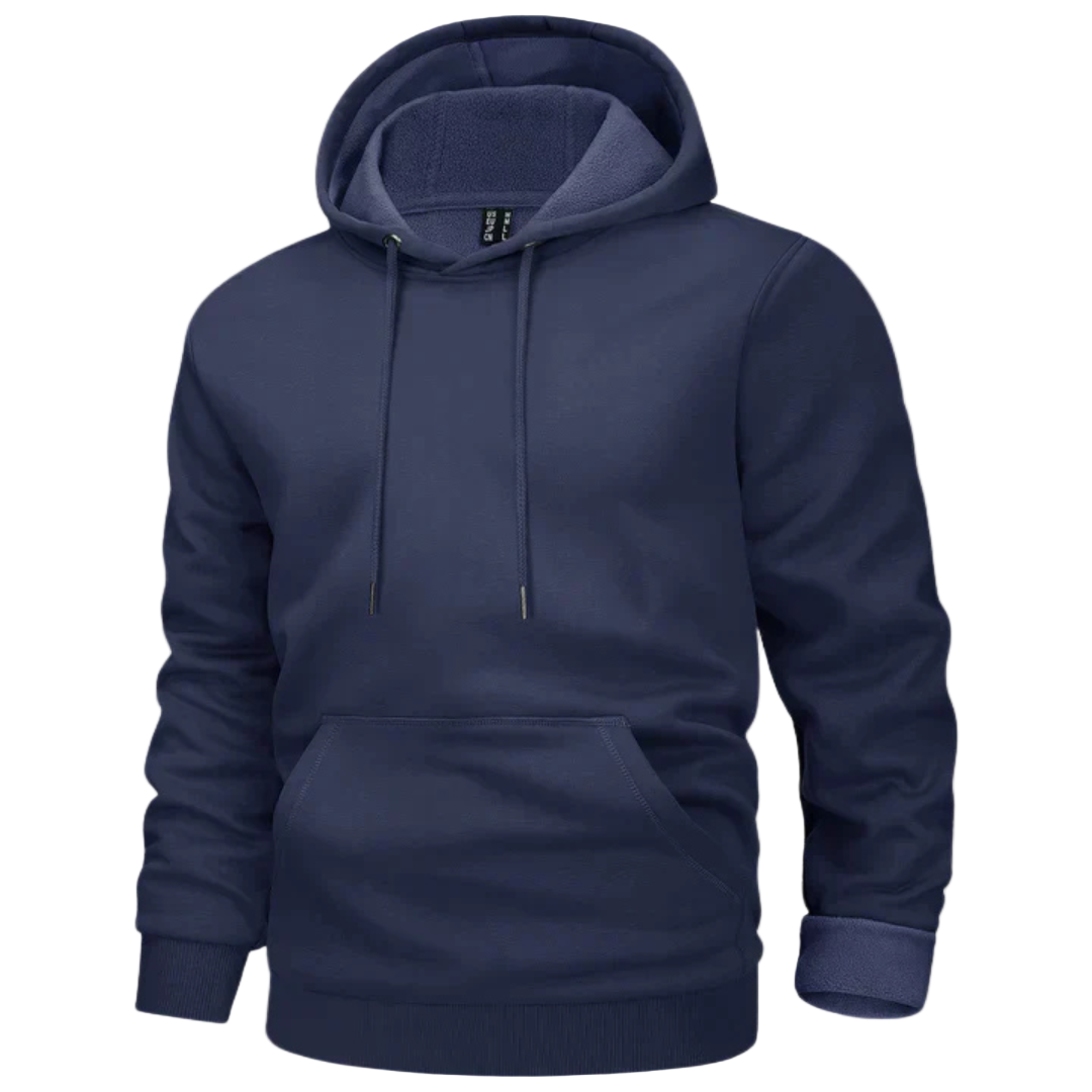 FleeceHood – Felpa con cappuccio regolabile con coulisse e tasca frontale