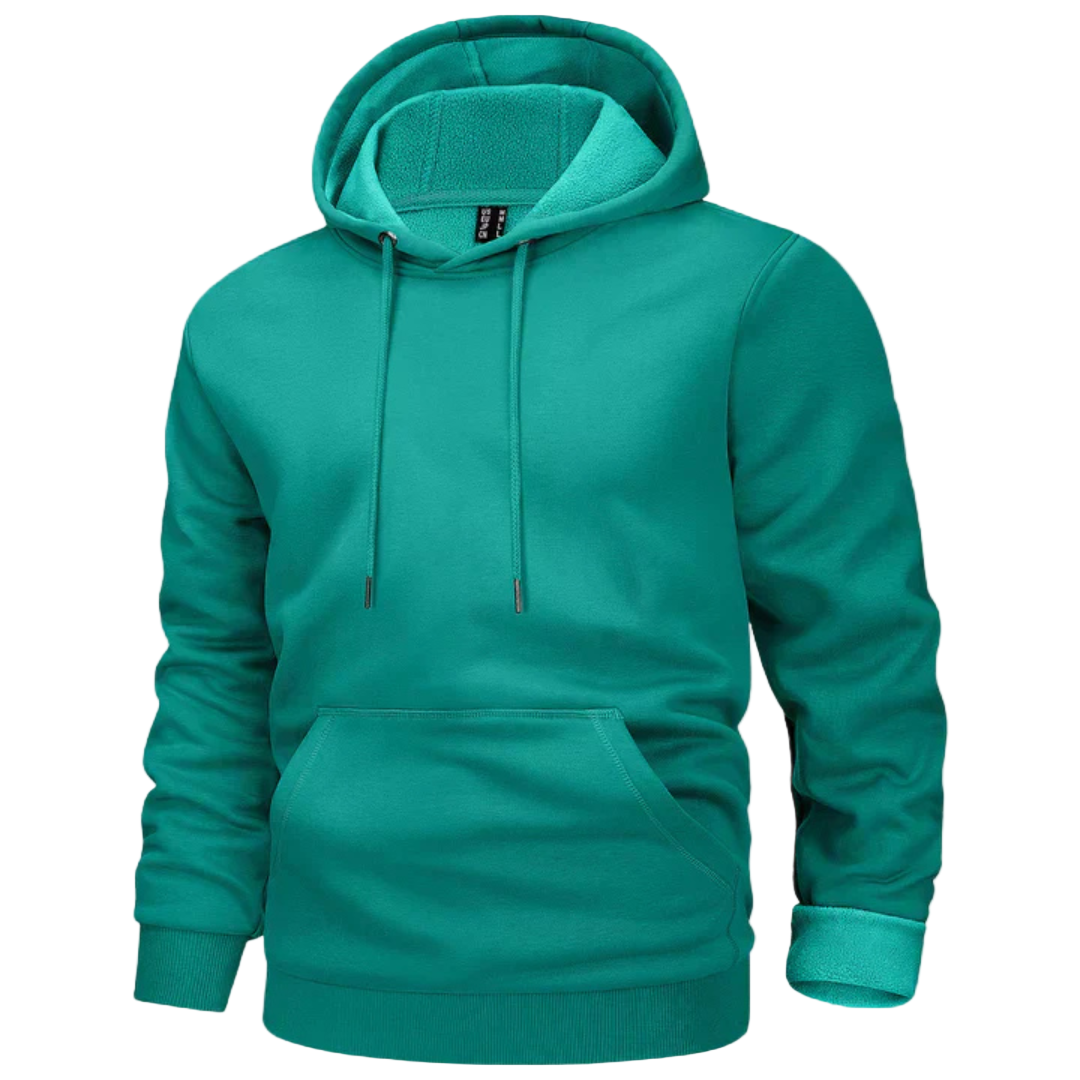 FleeceHood – Felpa con cappuccio regolabile con coulisse e tasca frontale
