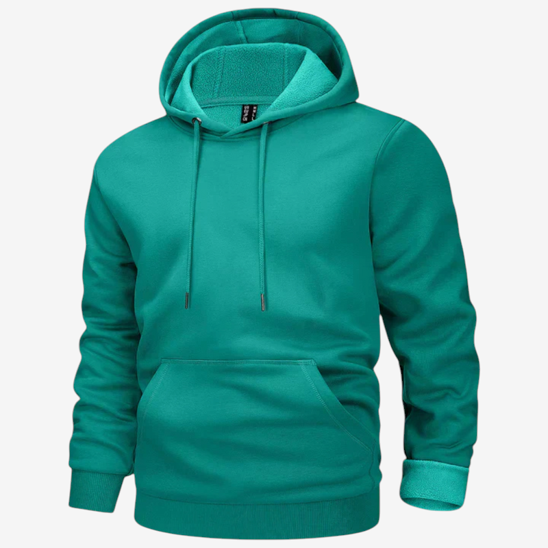 FleeceHood – Felpa con cappuccio regolabile con coulisse e tasca frontale