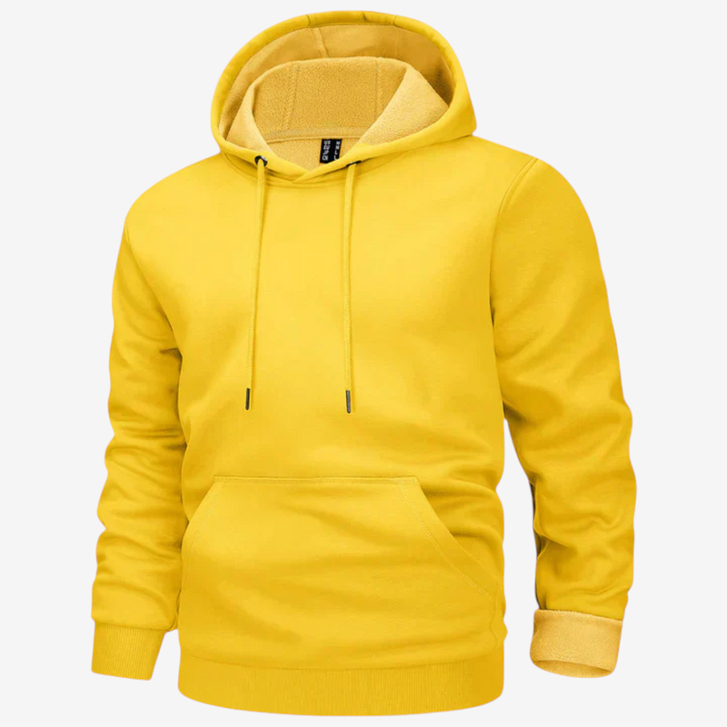 FleeceHood – Felpa con cappuccio regolabile con coulisse e tasca frontale