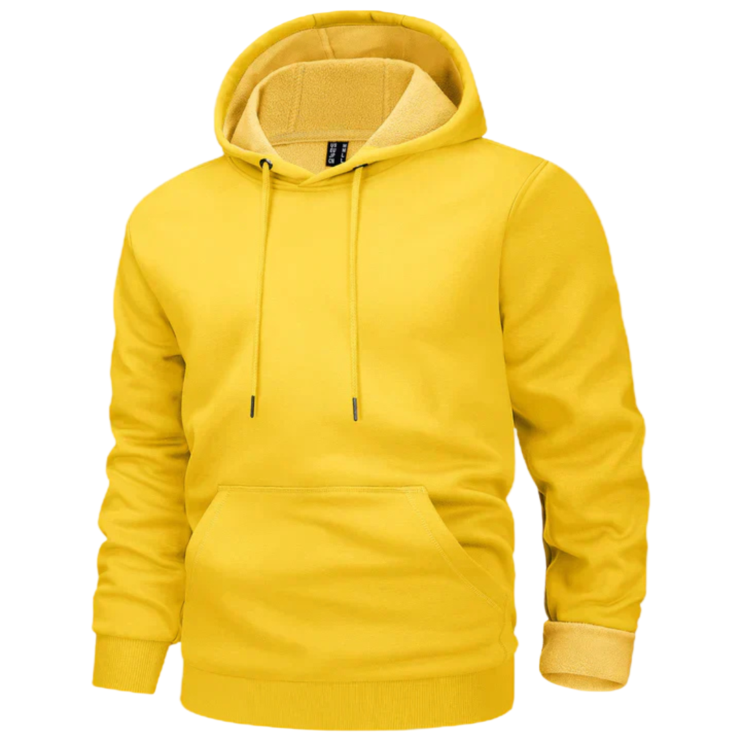 FleeceHood – Felpa con cappuccio regolabile con coulisse e tasca frontale