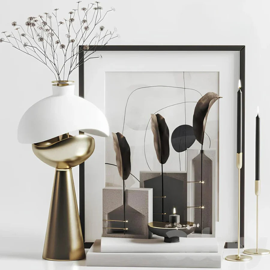 LumiAura - Lampe de table décorative unique au design sculptural artistique