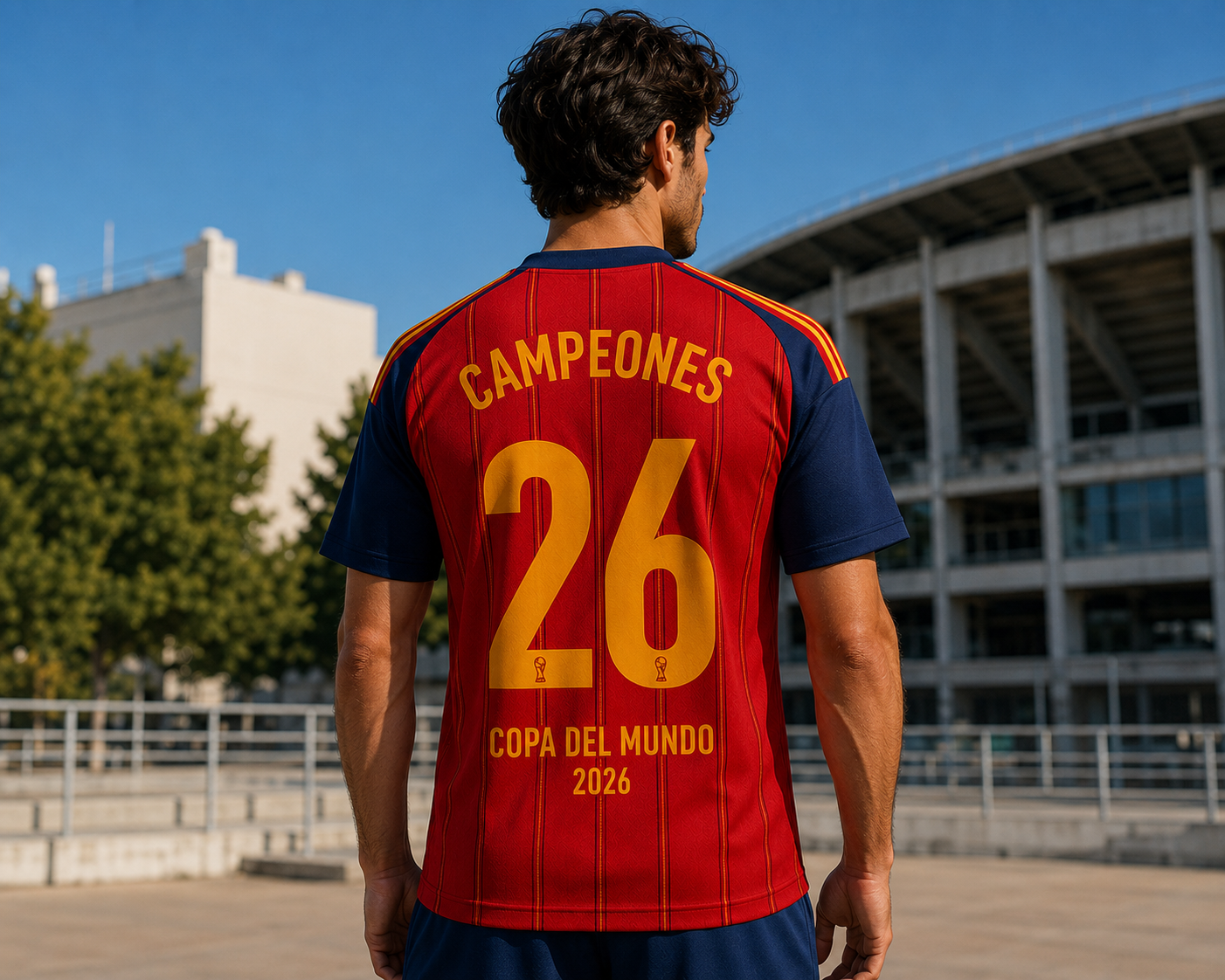 Oliver - Spain 2026 World Champions Jersey for Men