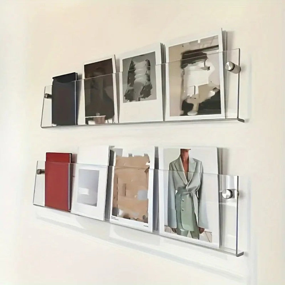DecoRack – Raft de Cărți Montat pe Perete pentru Interioare Moderne