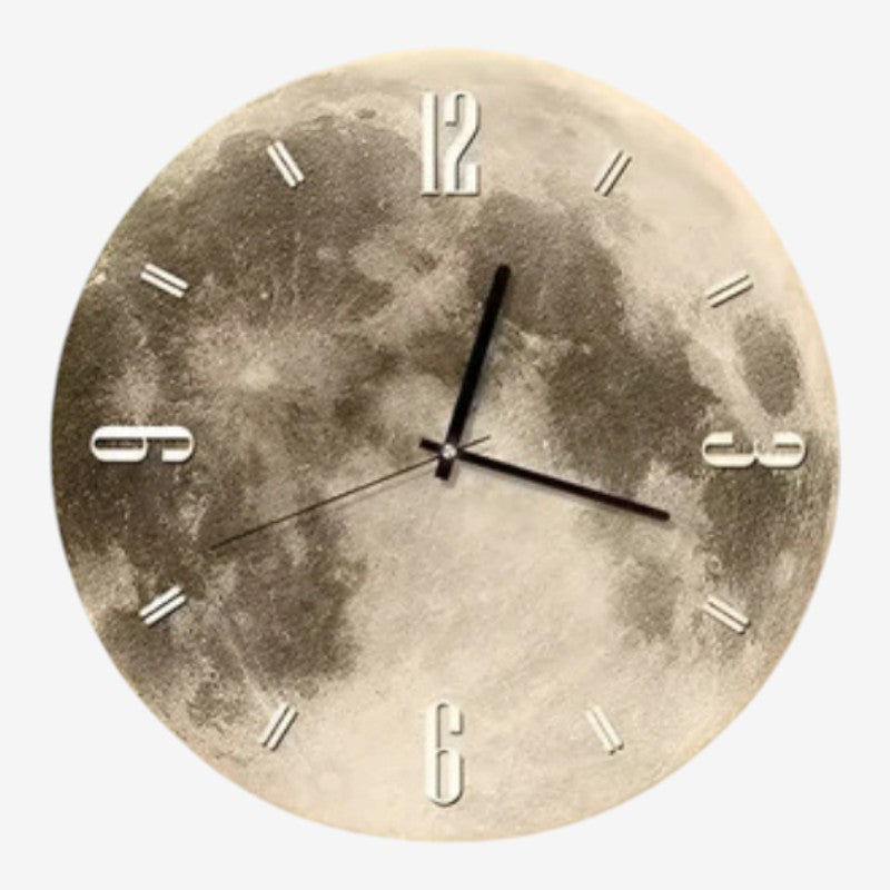 MoonTime – Orologio da parete rotondo ispirato alla luna con display digitale
