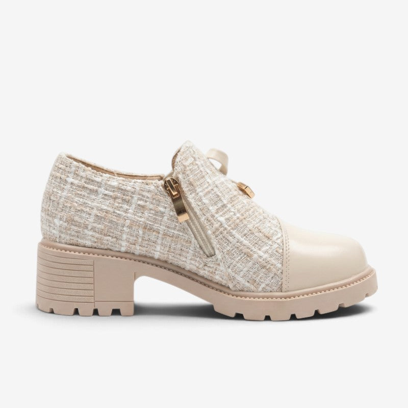 Julia – boty na nízkém podpatku se zapínáním na zip