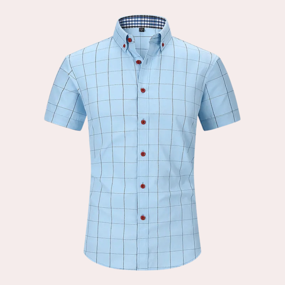 Niels - Classic plaid shirt with front buttons