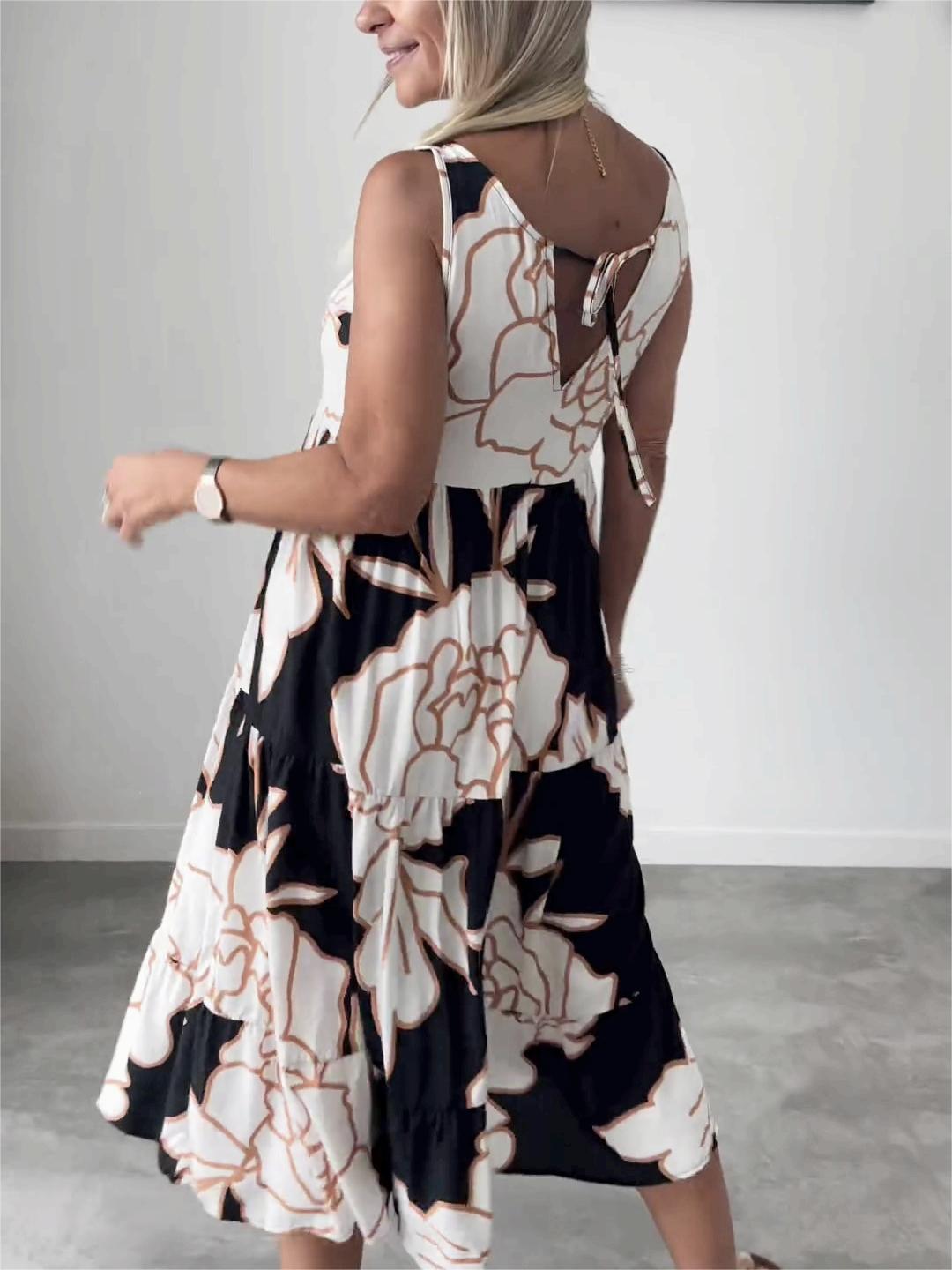 BloomStyle - Robe élégante à imprimé floral