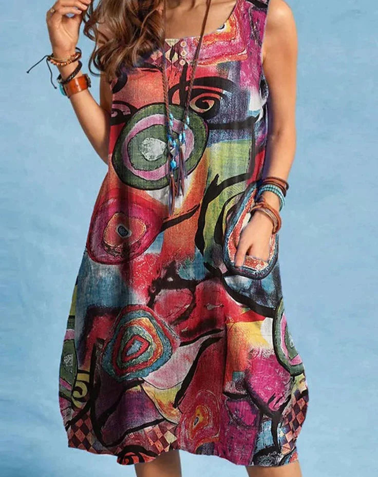 SwiftStyle™ - Printed Dress